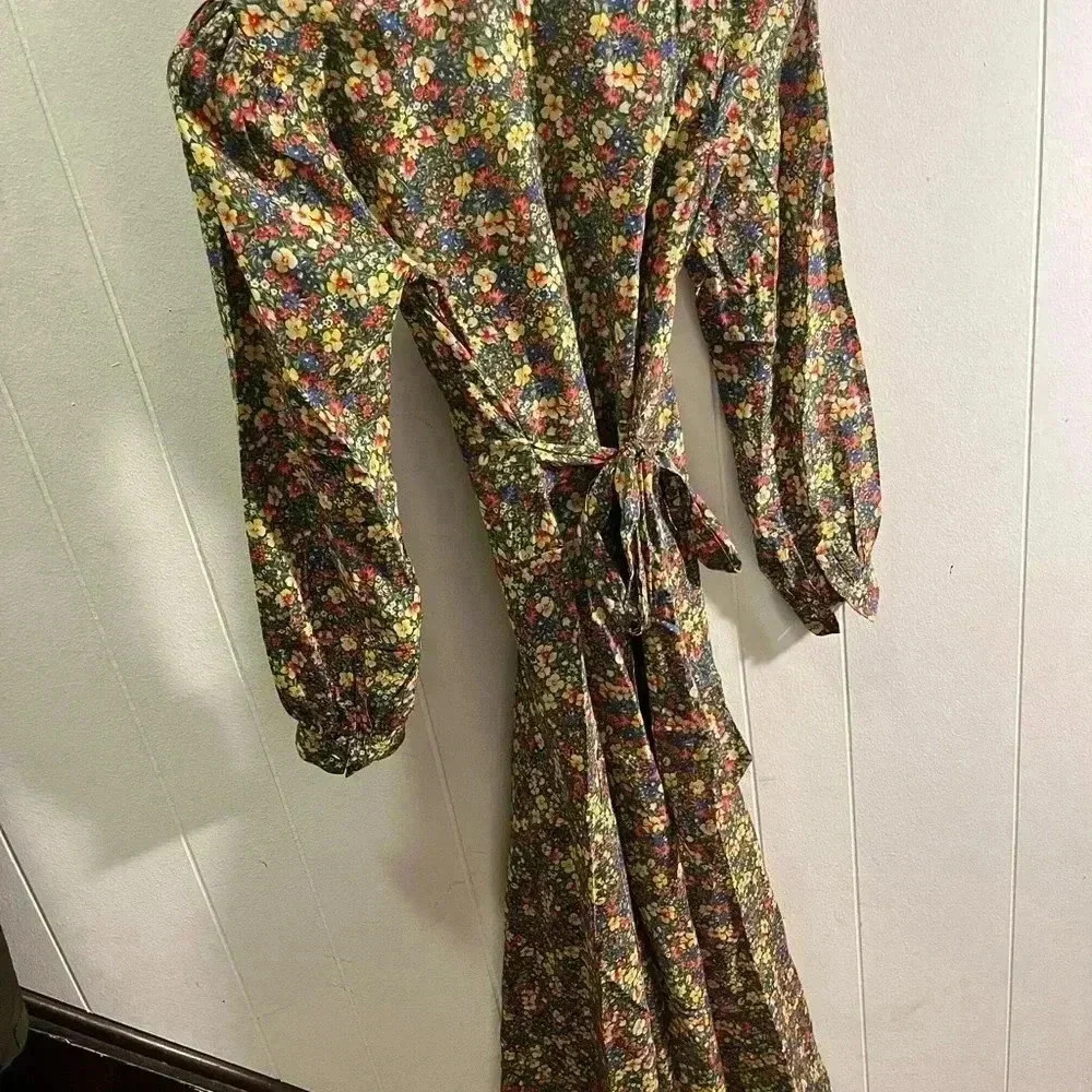 NWT DÔEN Doen Charleston Dress Green Valley Floral XS - Picture 4 of 7